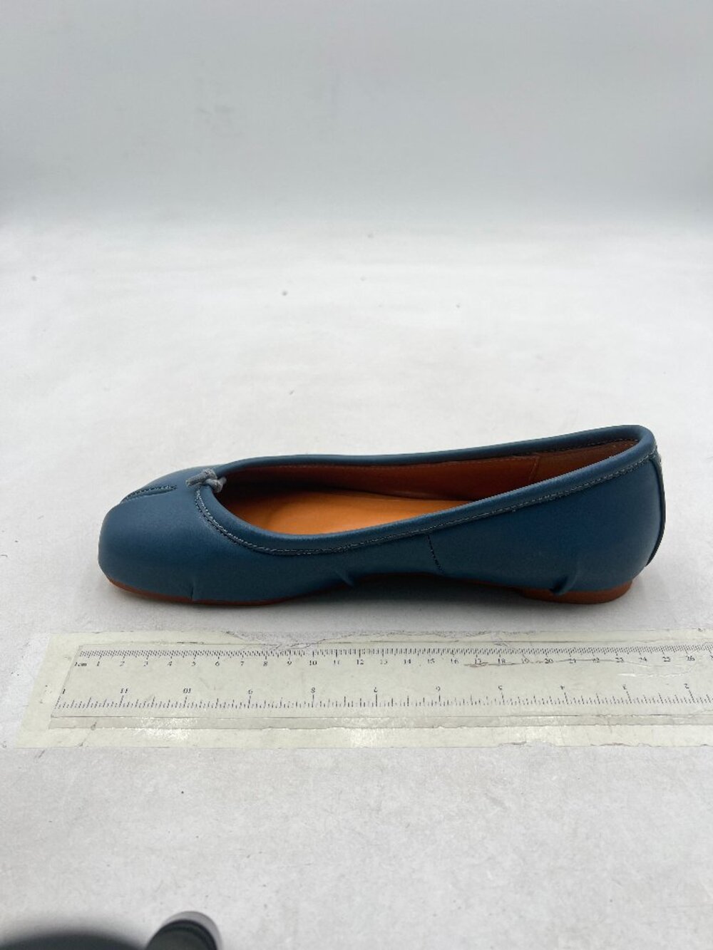 FOWT Blue Women Split Toe Shoes Wide Width Ballet Flats Comfort Casual Work Shoe
